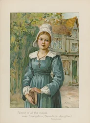 La più bella di tutte le fanciulle era Evangeline, figlia di Benedict